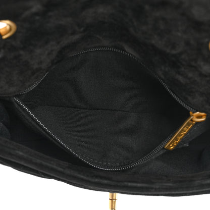 Chanel Suede Quilted Mini Double Frame Flap Black 5 of 16