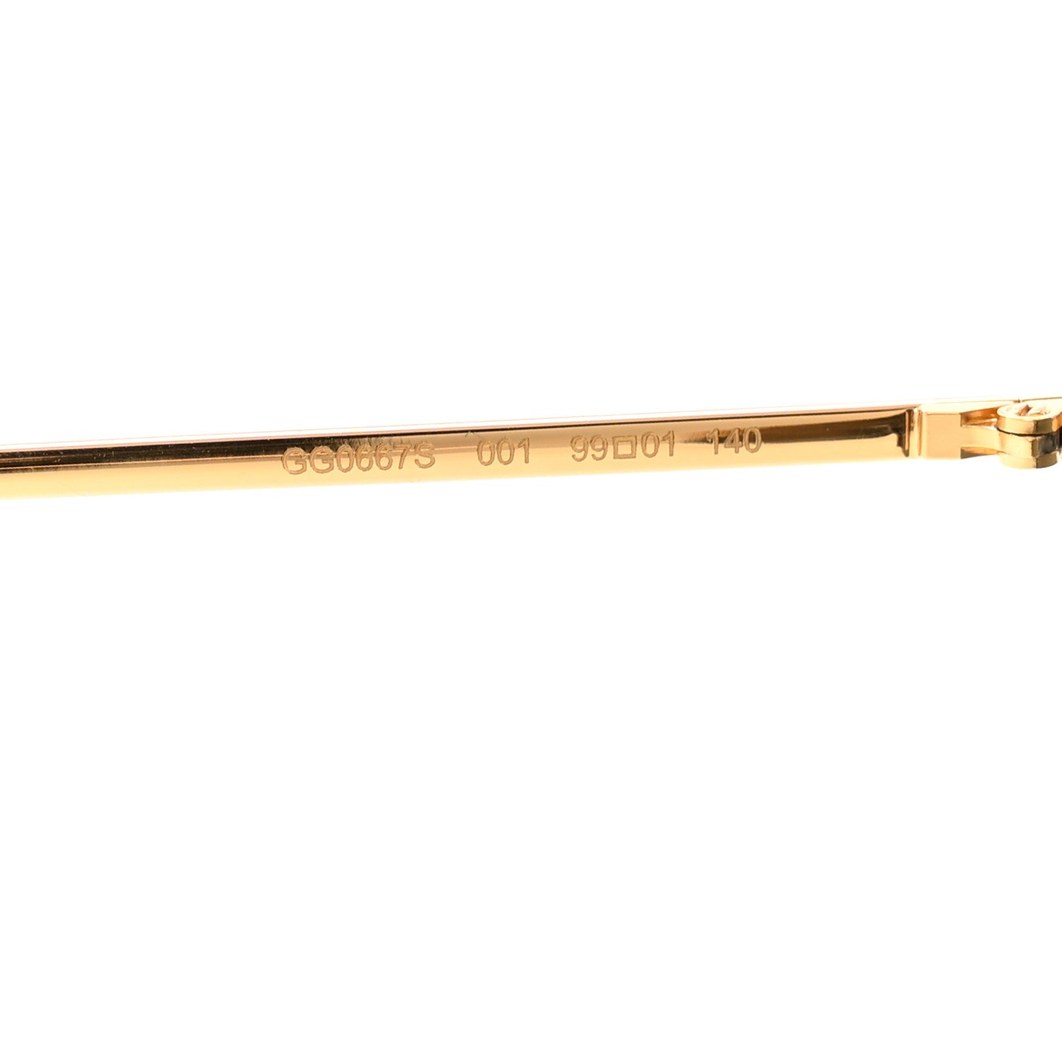 Gucci Shield Sunglasses GG0667S Black Gold 6 of 8