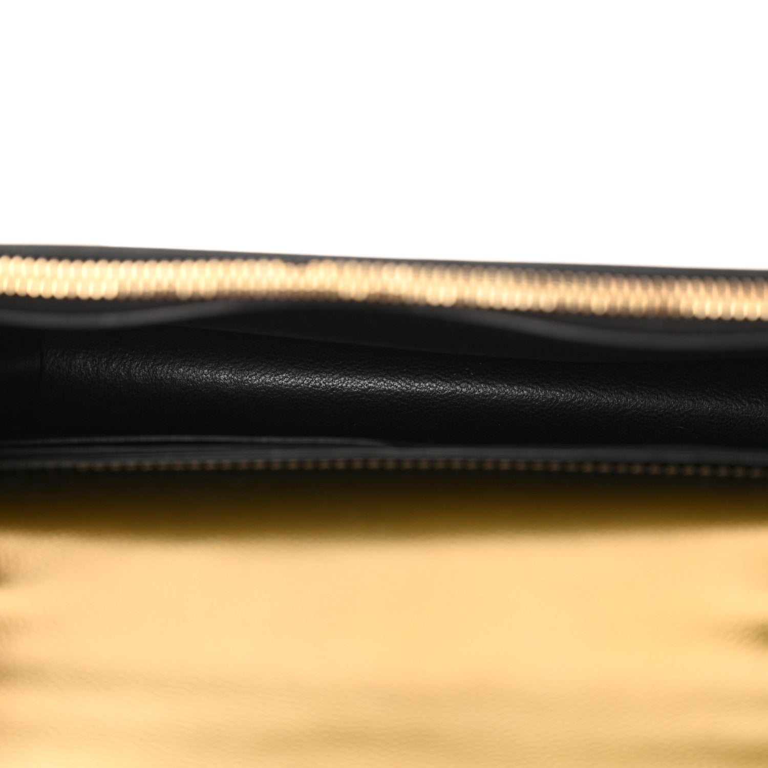 Saint Laurent Metallic Grain De Poudre Kate Monogram Tassel Chain Wallet Gold 5 of 12