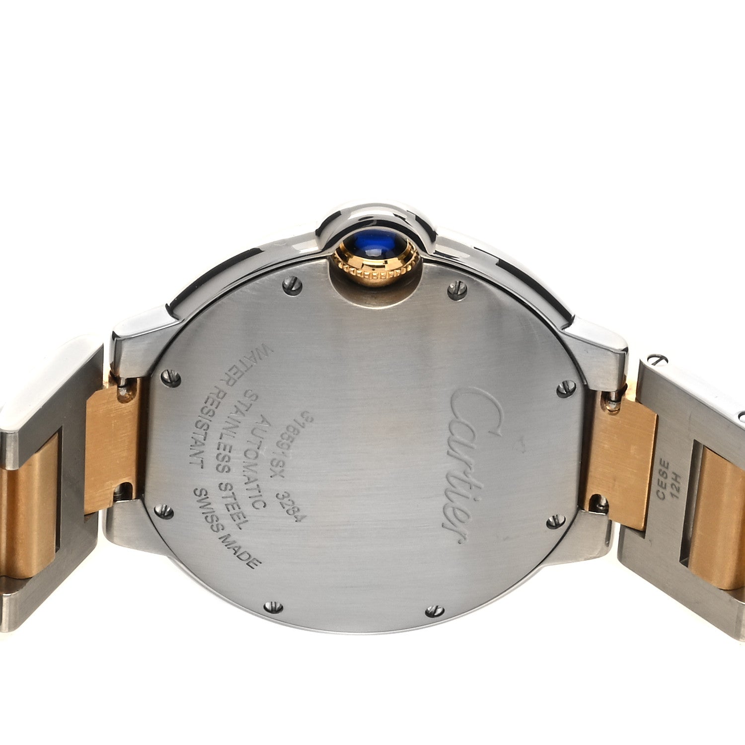 Cartier Stainless Steel 18K Yellow Gold 36mm Ballon Bleu De Cartier Automatic Watch 4 of 5