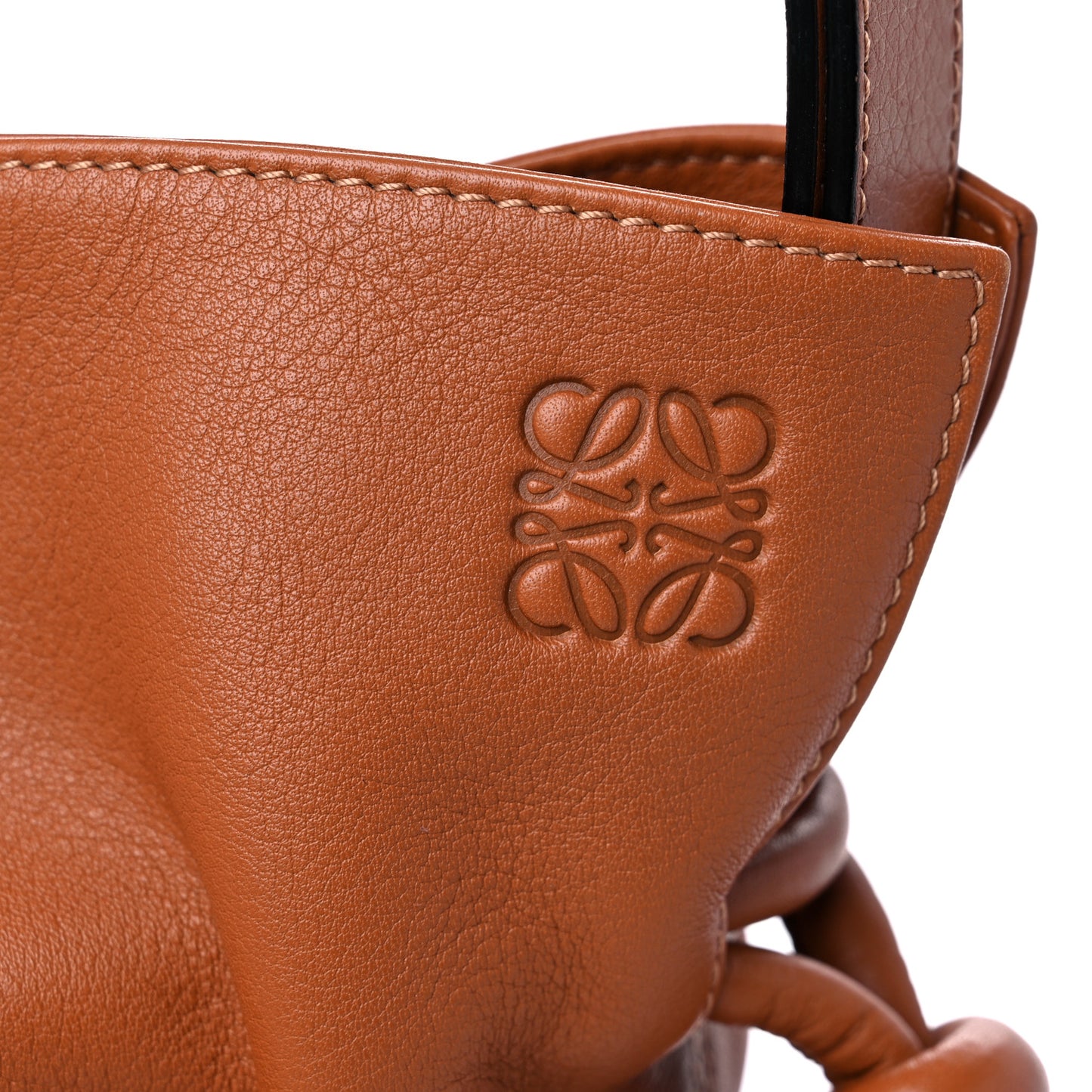 Nappa Medium Flamenco Knot Bag Tan