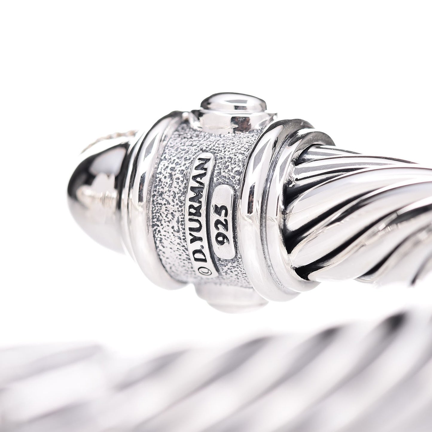Sterling Silver Diamond 10mm Renaissance Bracelet