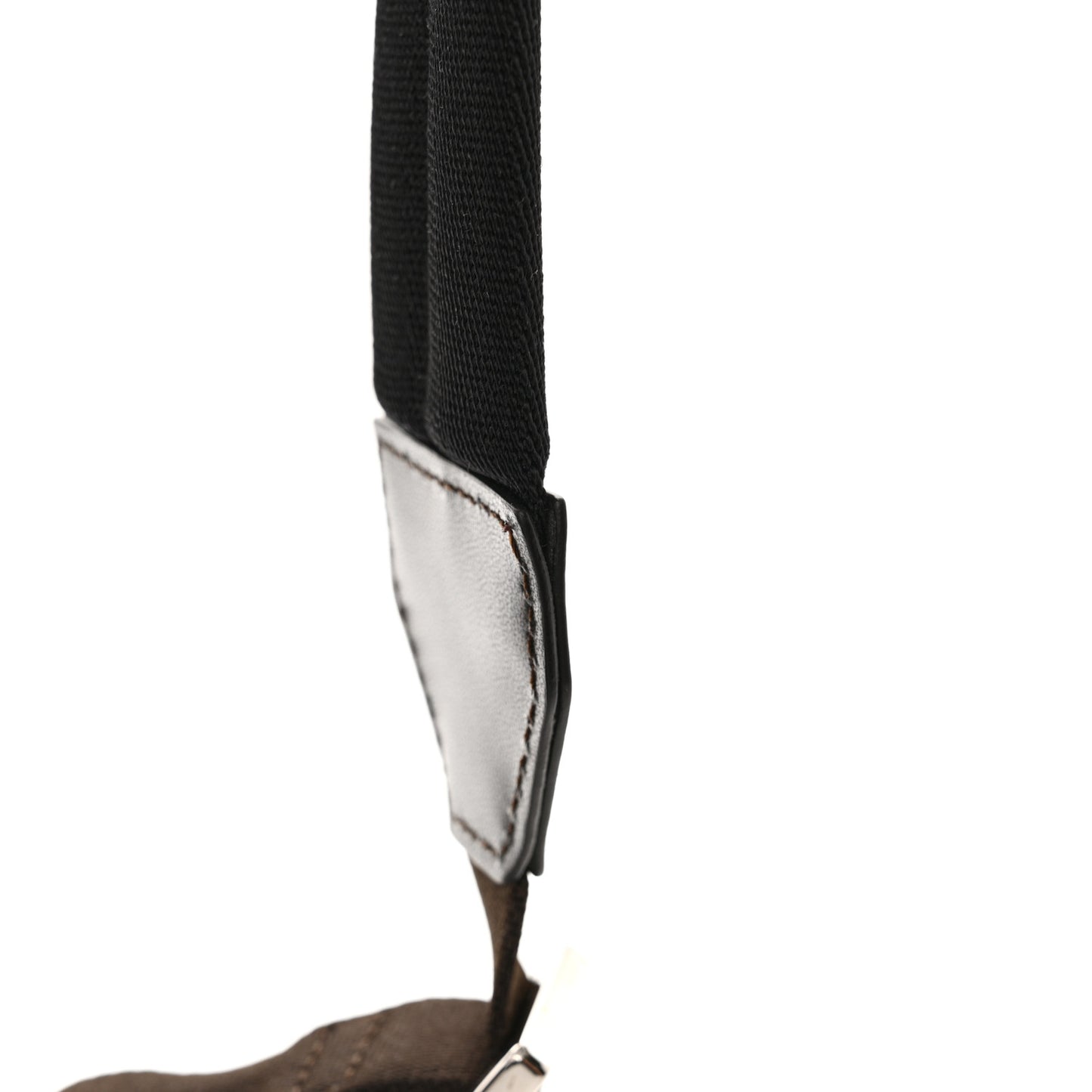 Recycled Fabric Jacquard Vitello Astro FF 1974 Small Fendiness Backpack Tobacco Moro Black