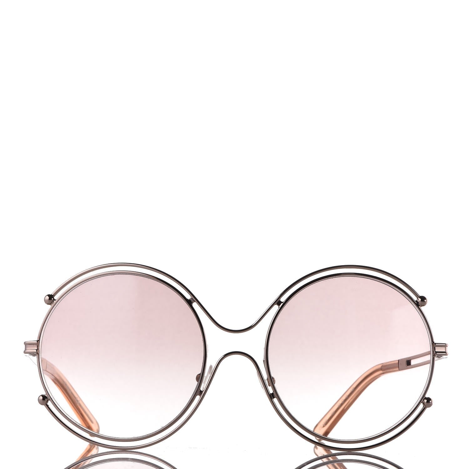 Chloe Isidora Oversized Round Sunglasses CE122S Gold 3 of 7