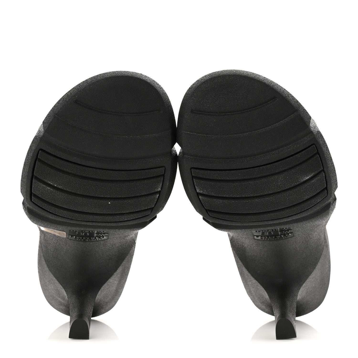 Balenciaga Rubber Womens Mold Slide Sandals 38 Black 6 of 7