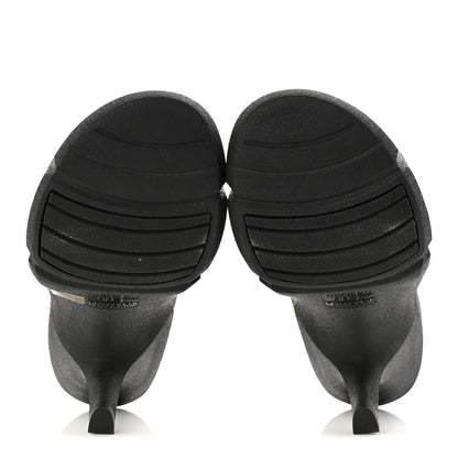 Balenciaga Rubber Womens Mold Slide Sandals 38 Black 6 of 7