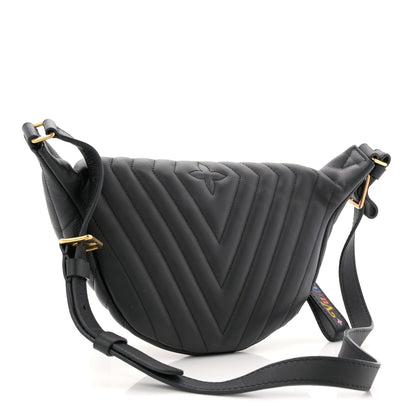 Louis Vuitton Calfskin Quilted New Wave Bumbag Black 3 of 9