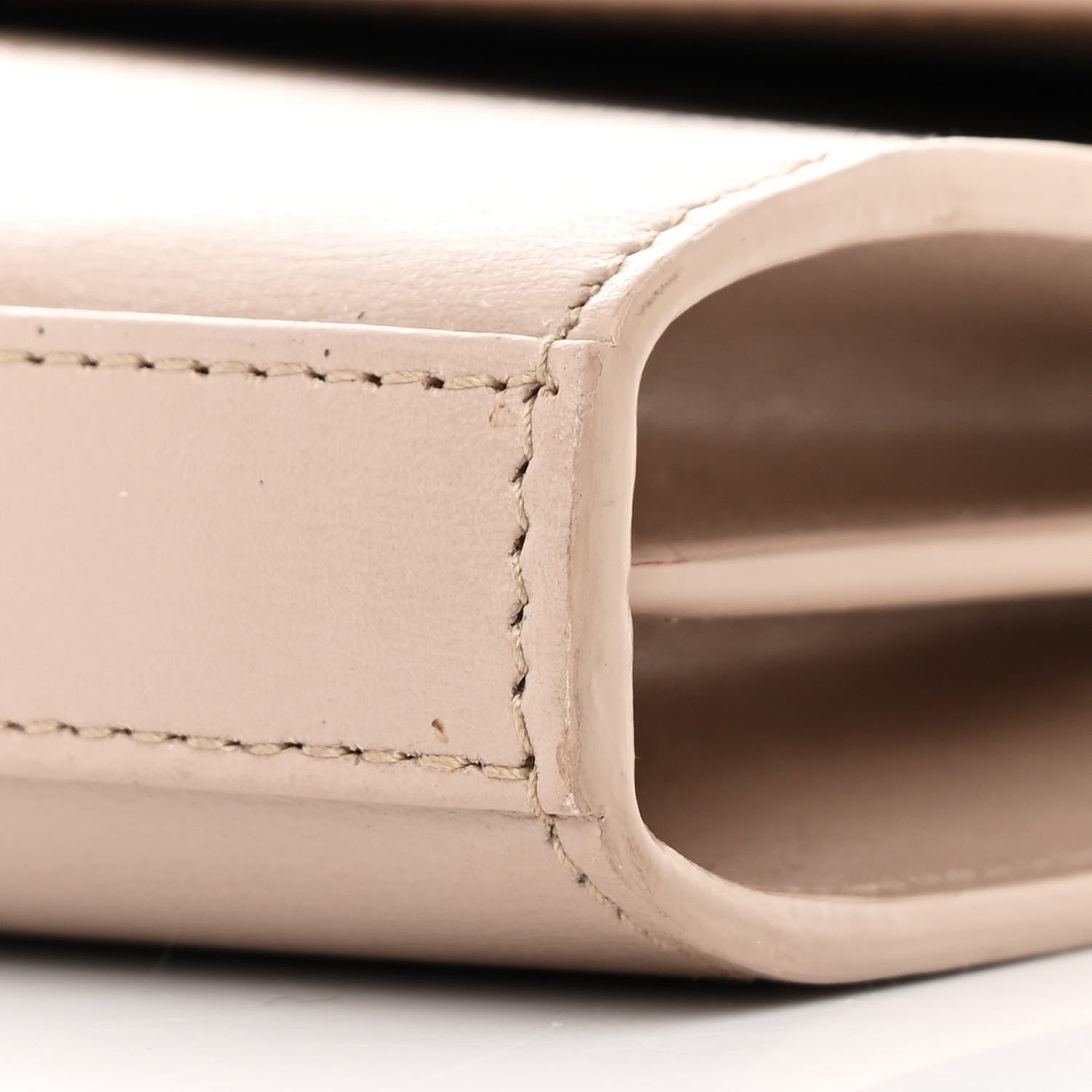 Saint Laurent Smooth Calfskin Sulpice Monogram Chain Wallet Light Natural 11 of 15