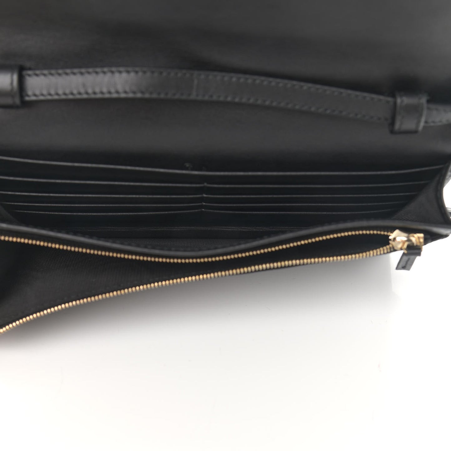 Microguccissima Crossbody Wallet Black