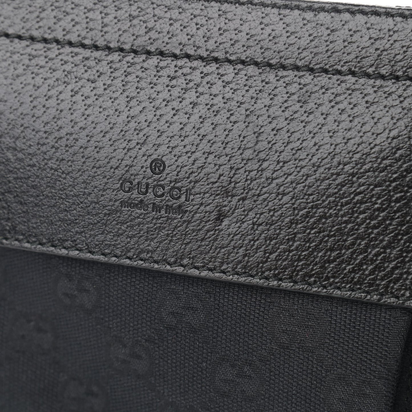 GG Monogram Web Double Pocket Belt Bag Black