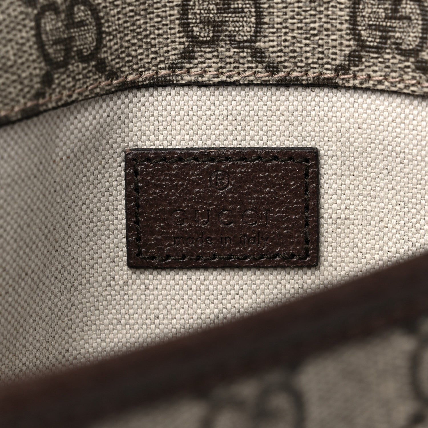 Gucci GG Supreme Monogram Neo Vintage Web Belt Bag Brown 6 of 10