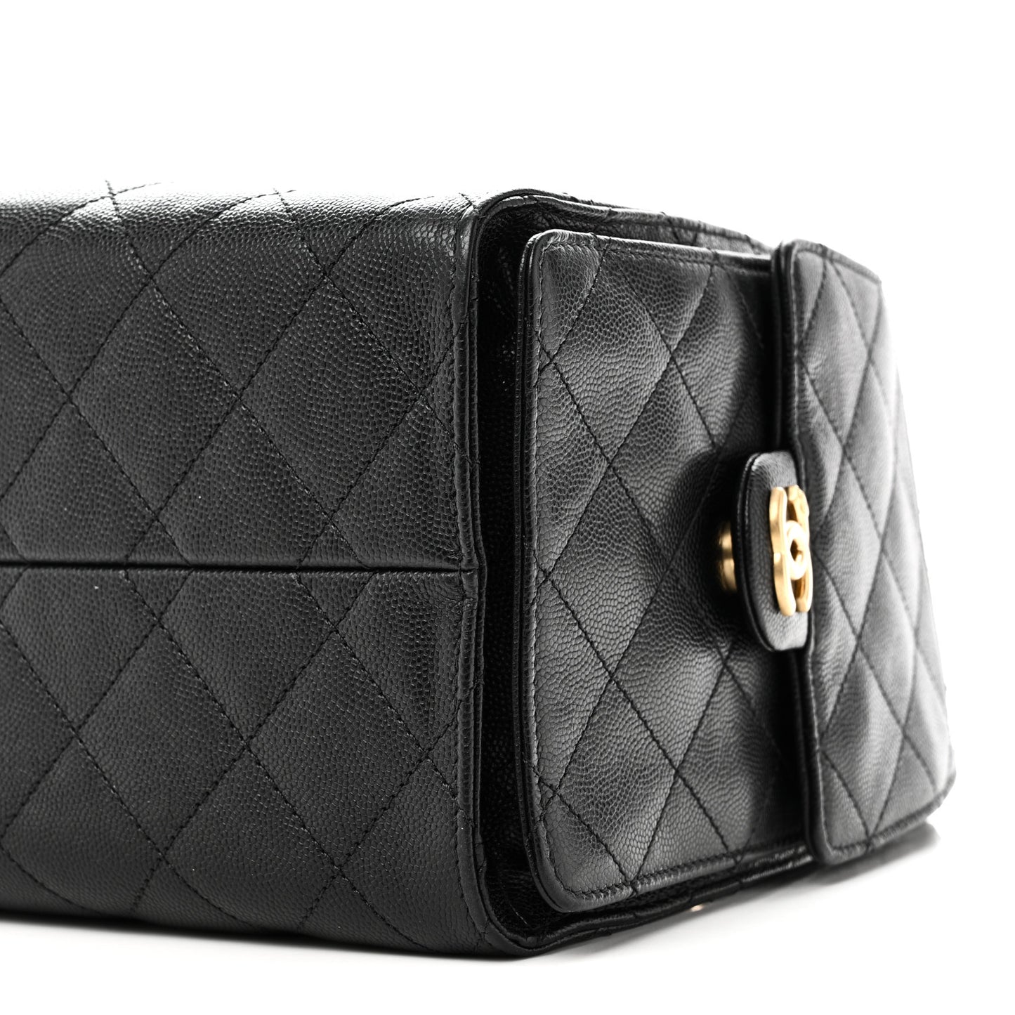 Caviar Quilted Small Chanel 25 Handbag Black