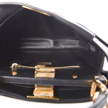 Fendi Nappa Mini Peekaboo Iconic Satchel Black 6 of 18