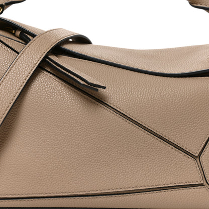 Loewe Grained Calfskin Small Puzzle Bag Sand 7 of 9