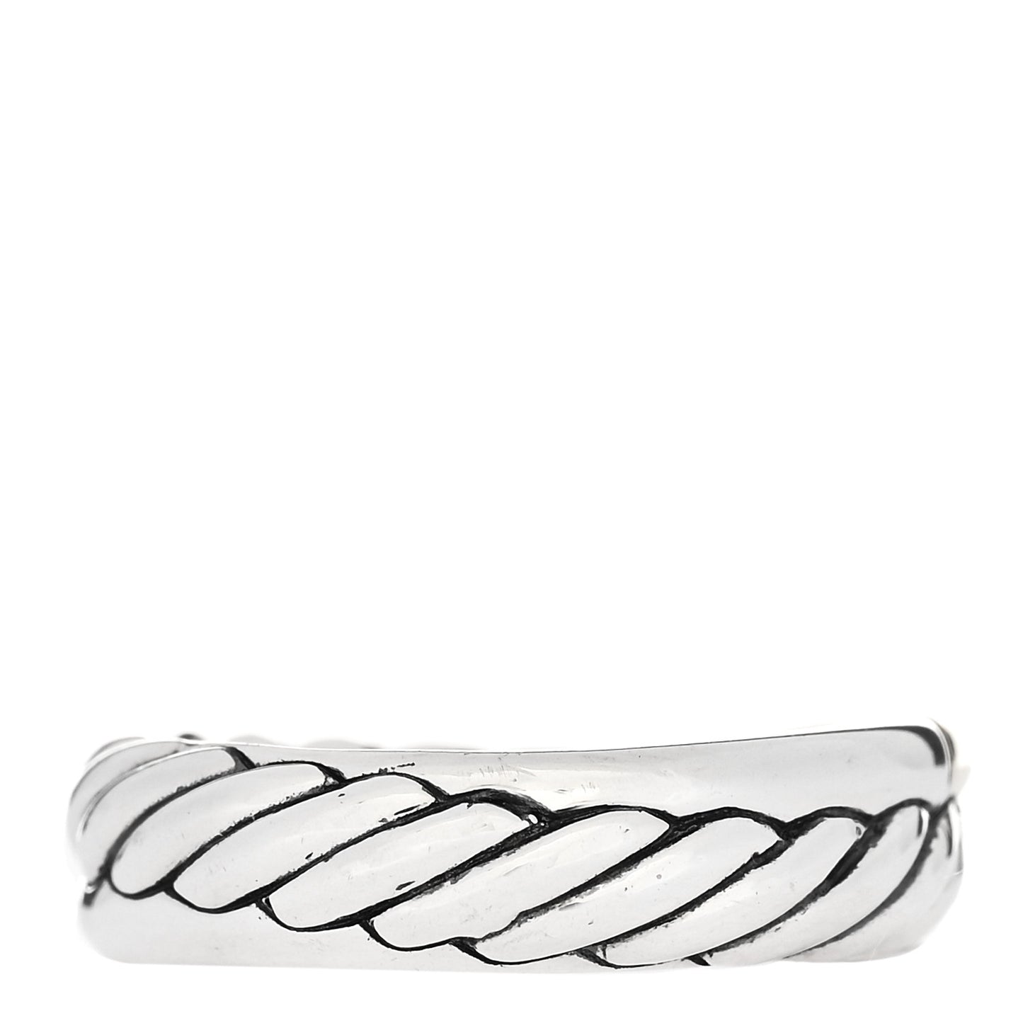 Sterling Silver 18K Yellow Gold Narrow Crossover Ring 48 4.5