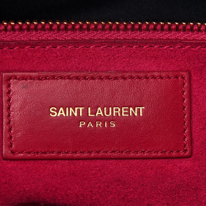 Saint Laurent Calfskin Classic Duffle 6 Fuchsia 6 of 12
