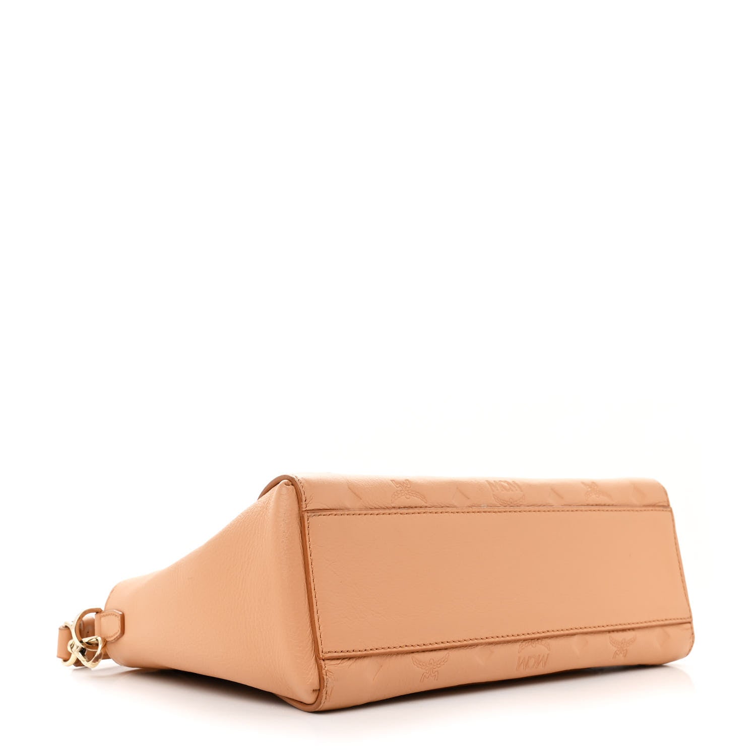 MCM Calfskin Ottomar Monogram Essential Crossbody Bag Sandstone 4 of 11