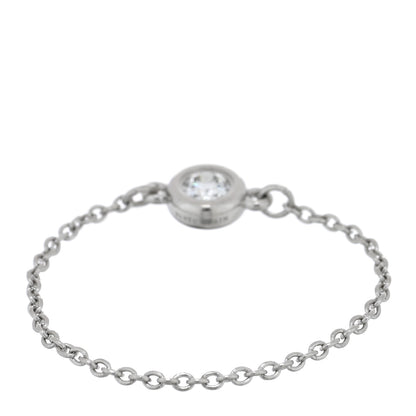 Tiffany Platinum Diamond Elsa Peretti Diamonds by the Yard Chain Ring 51 5.75 3 of 4