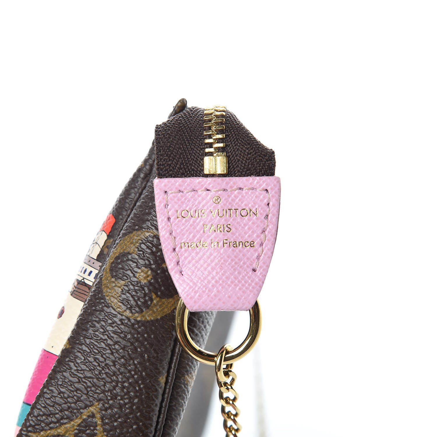 Louis Vuitton Monogram 2016 Christmas Animation Mini Pochette Accessories Rose Ballerine 6 of 7