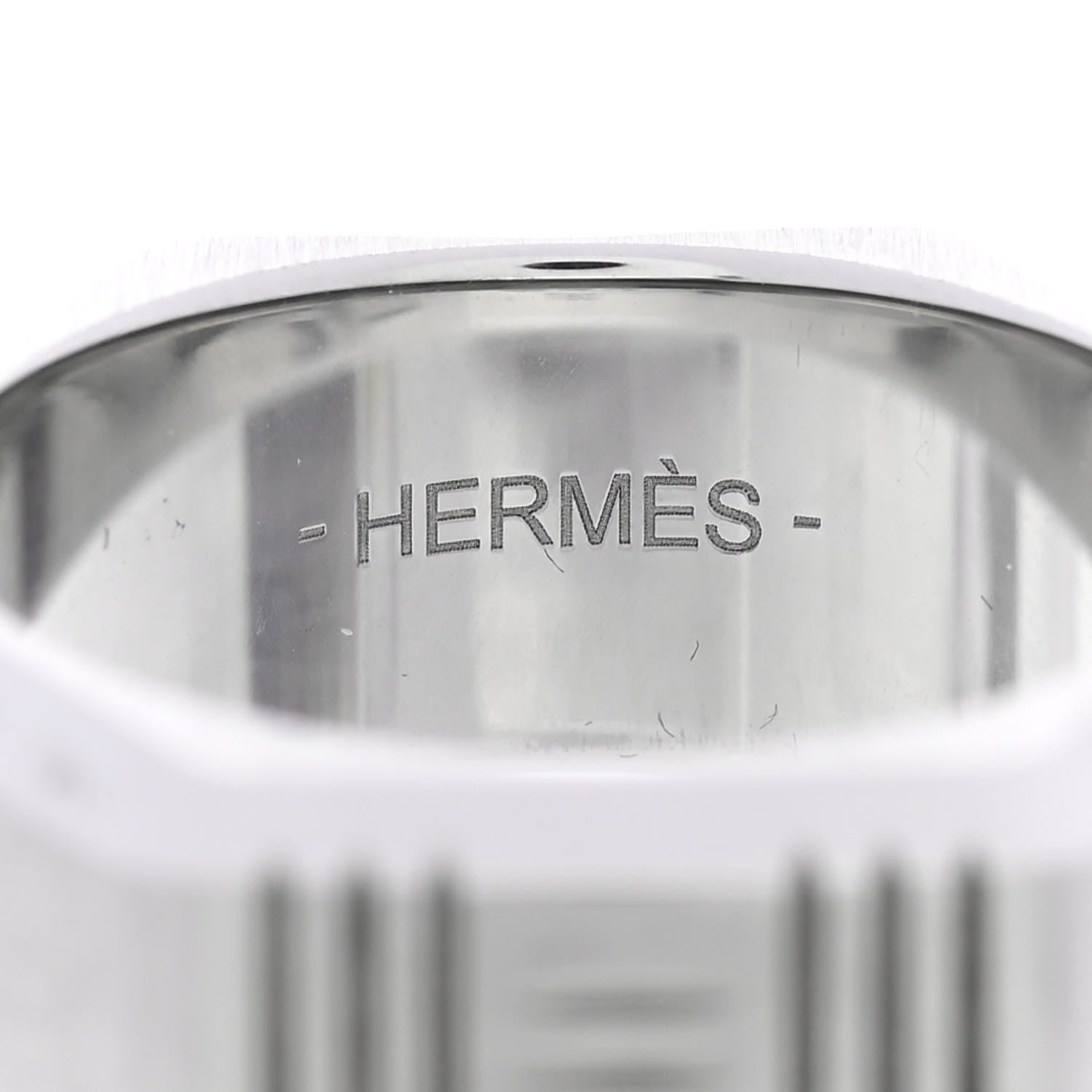 Hermes Stainless Steel Toolbox Ring 60 4 of 5