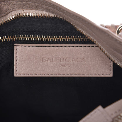 Balenciaga Chevre Gold Metallic Edge Hardware Mini City Rose Aubepine Bois de Rose 6 of 9