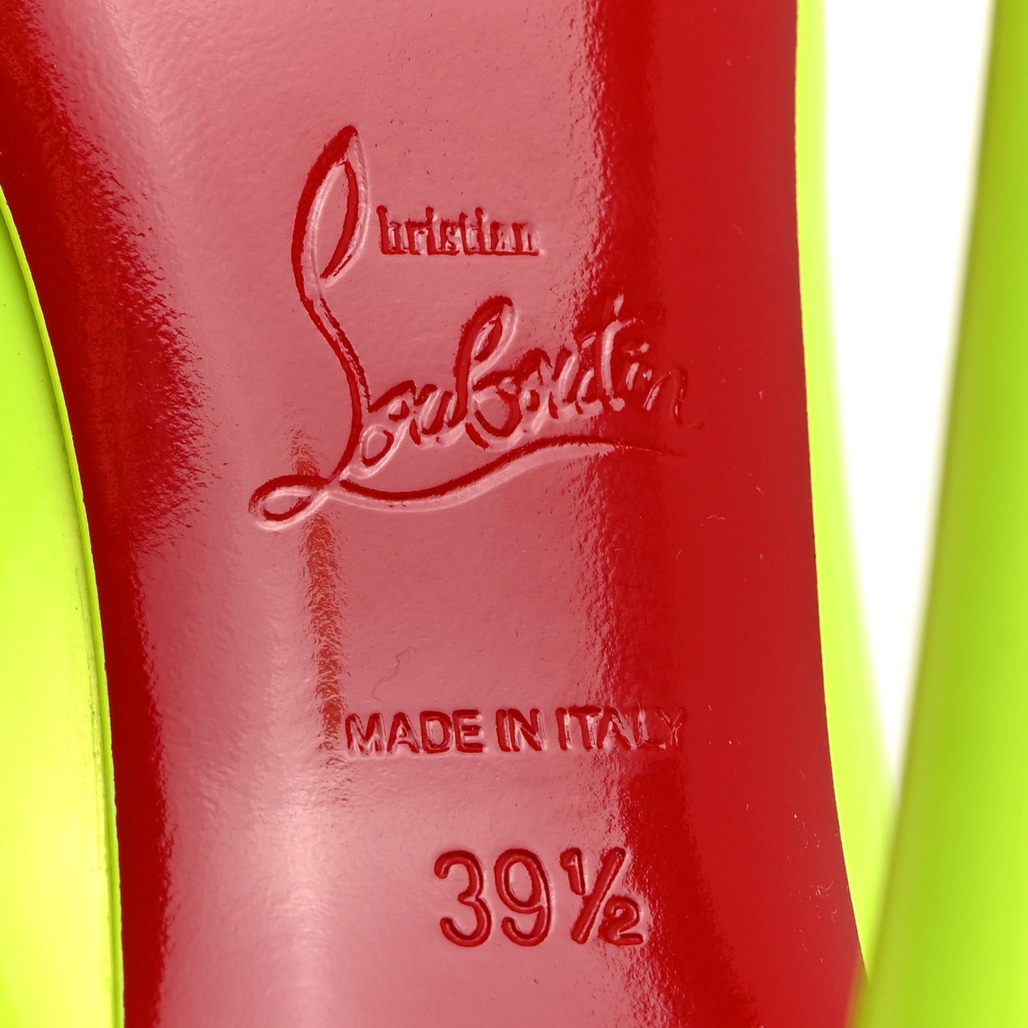 Patent Perle So Kate 100 Pumps 39.5 Fluo Yellow