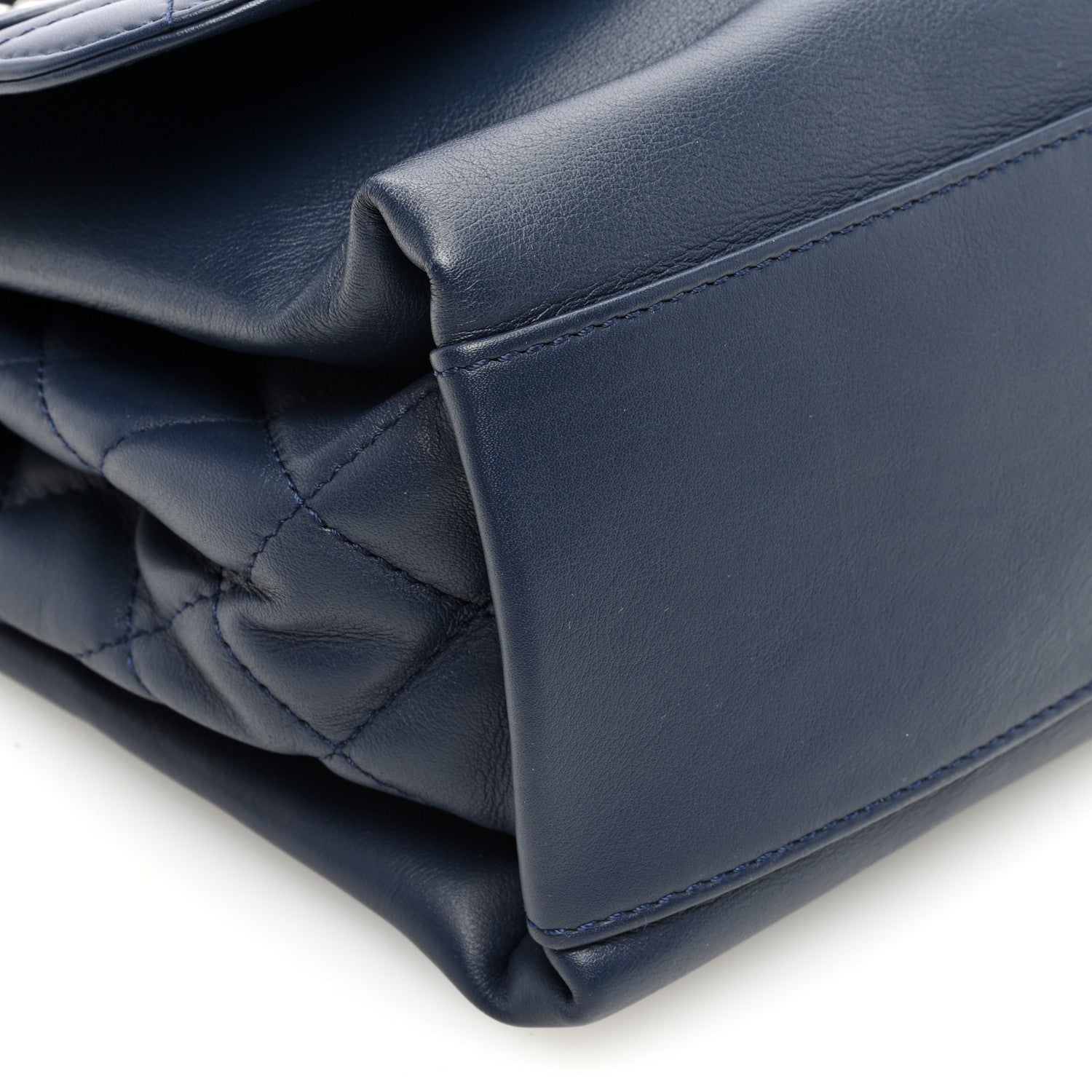 Chanel Calfskin Jumbo Tramezzo Flap Navy 9 of 10