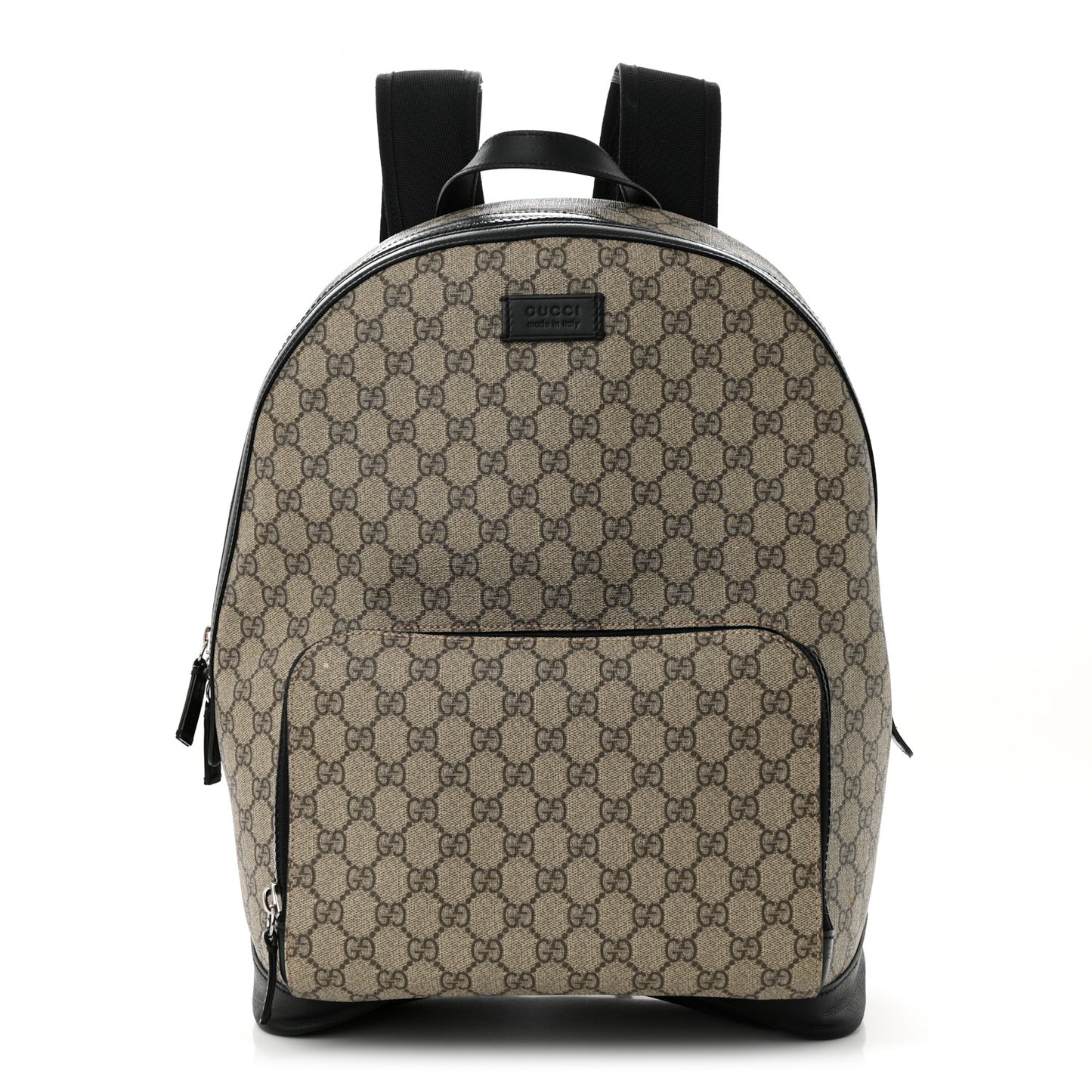 GG Supreme Monogram Medium Backpack Black