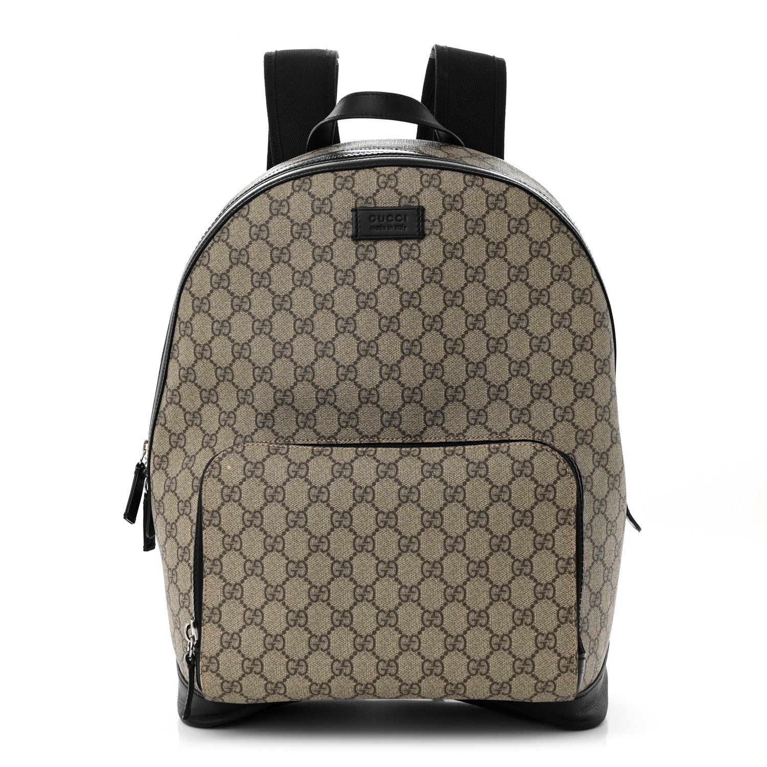 Gucci GG Supreme Monogram Medium Backpack Black 1 of 12