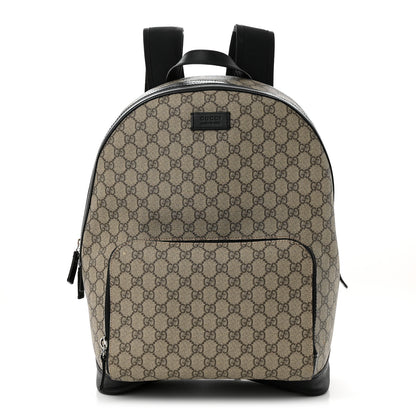 Gucci GG Supreme Monogram Medium Backpack Black 1 of 12