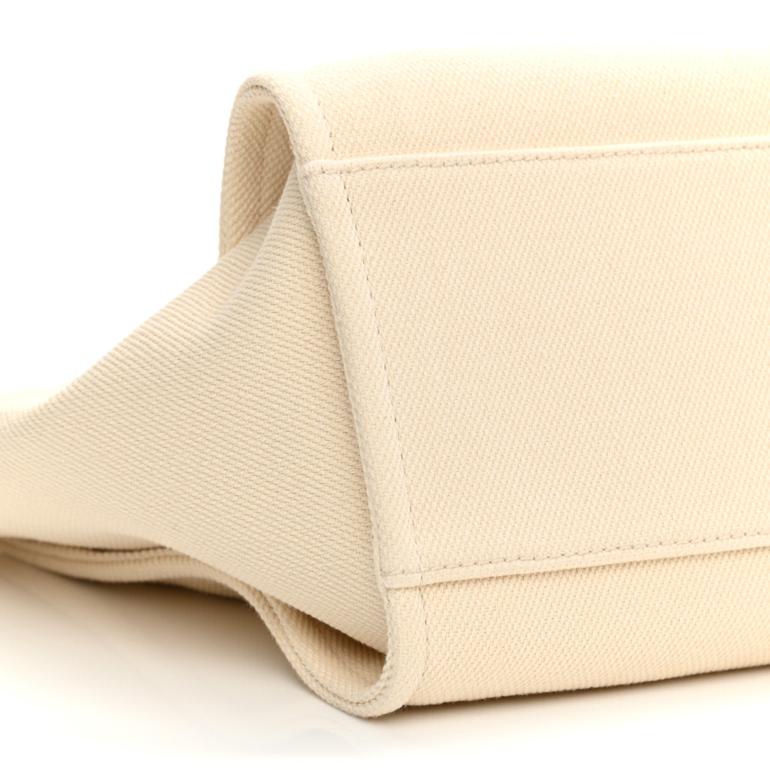 Chanel Canvas Pearl Medium Deauville Tote Ecru Beige 10 of 10