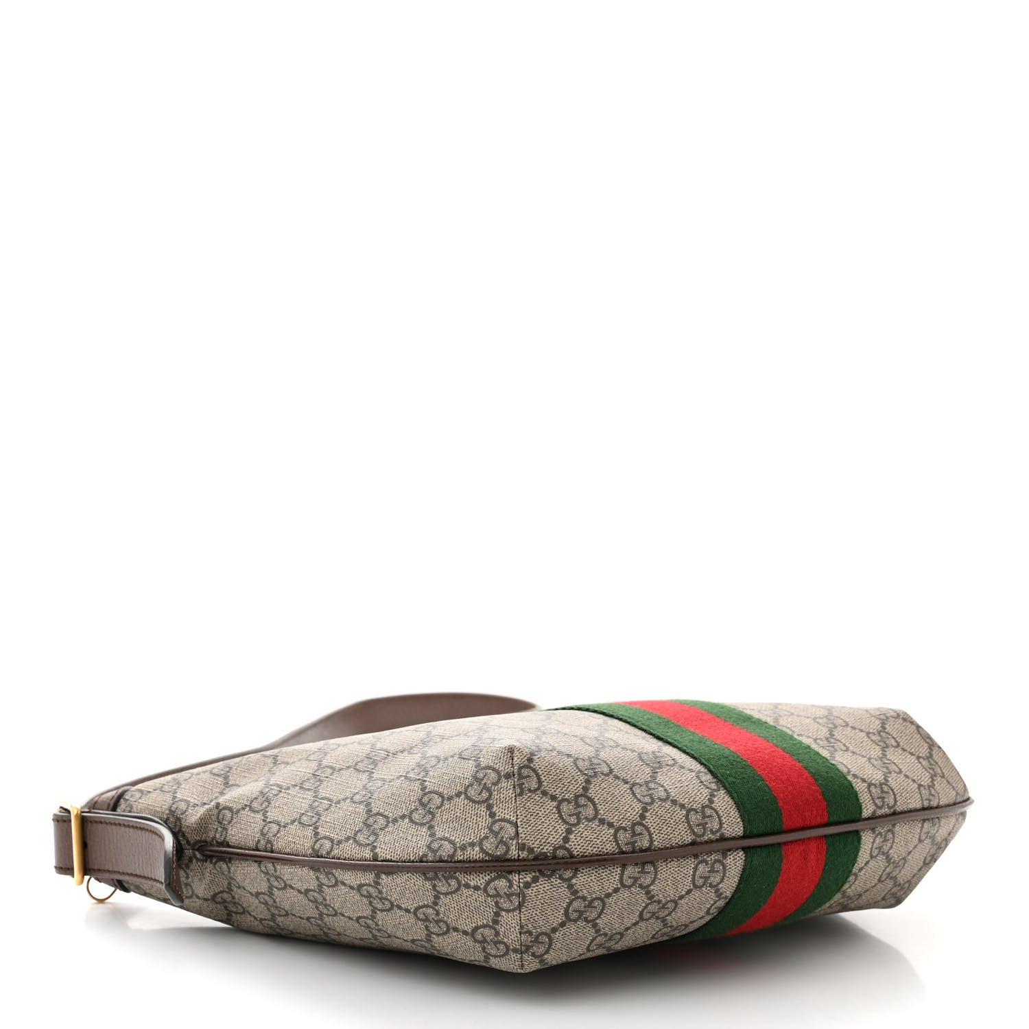 Gucci GG Supreme Monogram Web Small Ophidia Half Moon Hobo Brown 4 of 11
