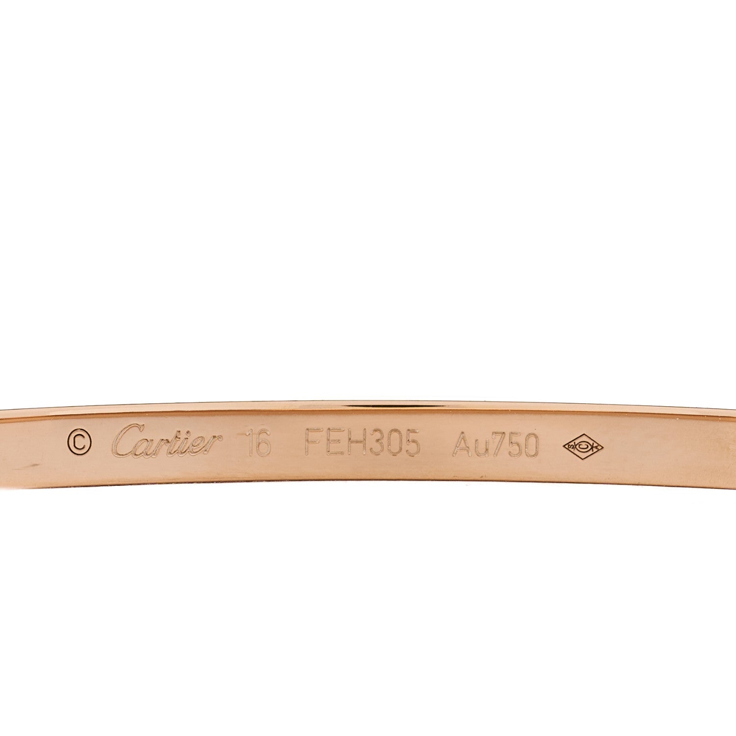 Cartier 18K Pink Gold 10 Diamond Small LOVE Bracelet 16 3 of 5