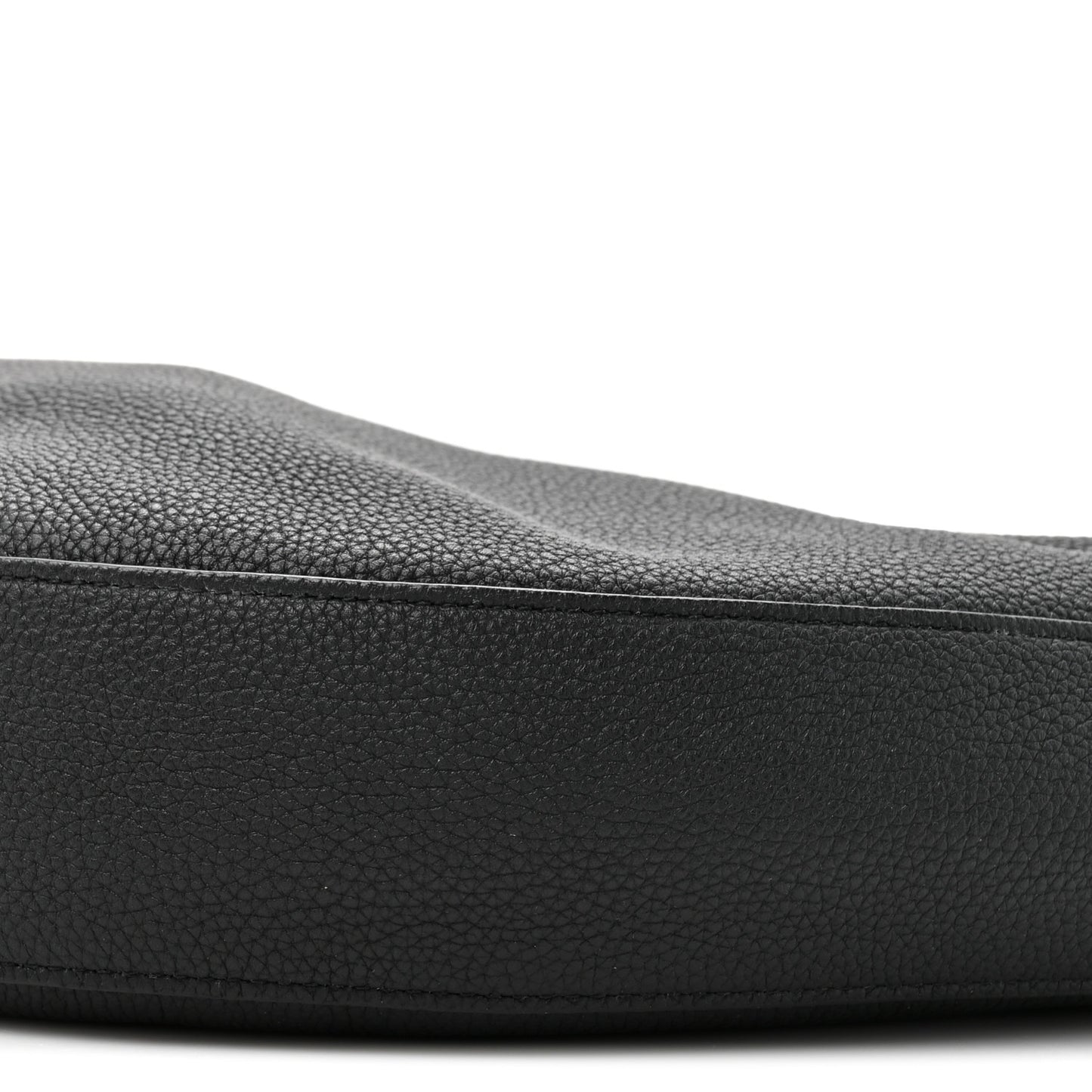 Pebbled Calfskin Augustina Hobo Black
