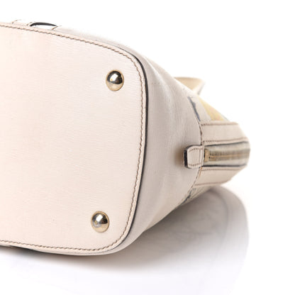Gucci Calfskin Flora Infinity Small Nice Top Handle Dome Bag White 10 of 14
