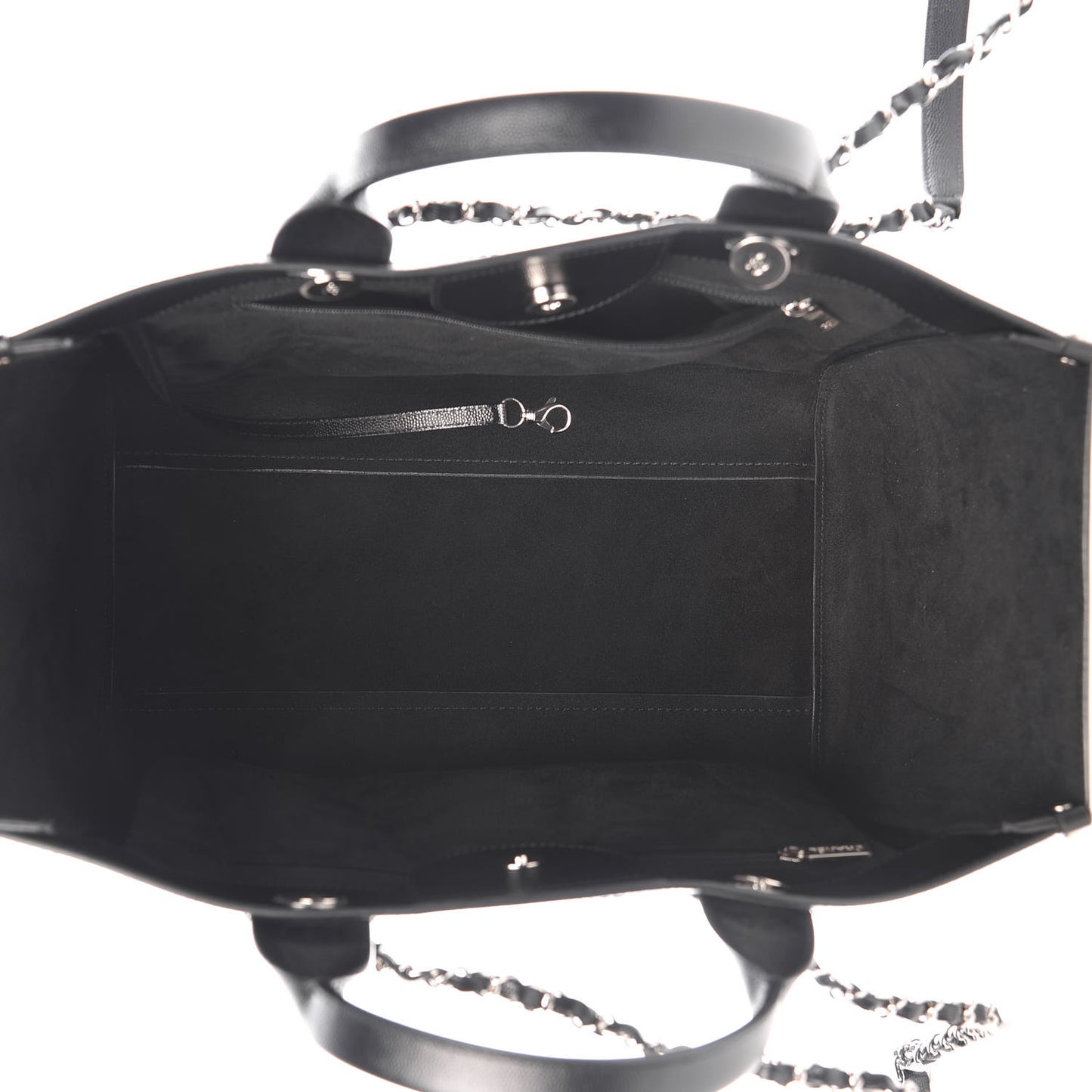 Caviar Medium Studded Deauville Tote Black