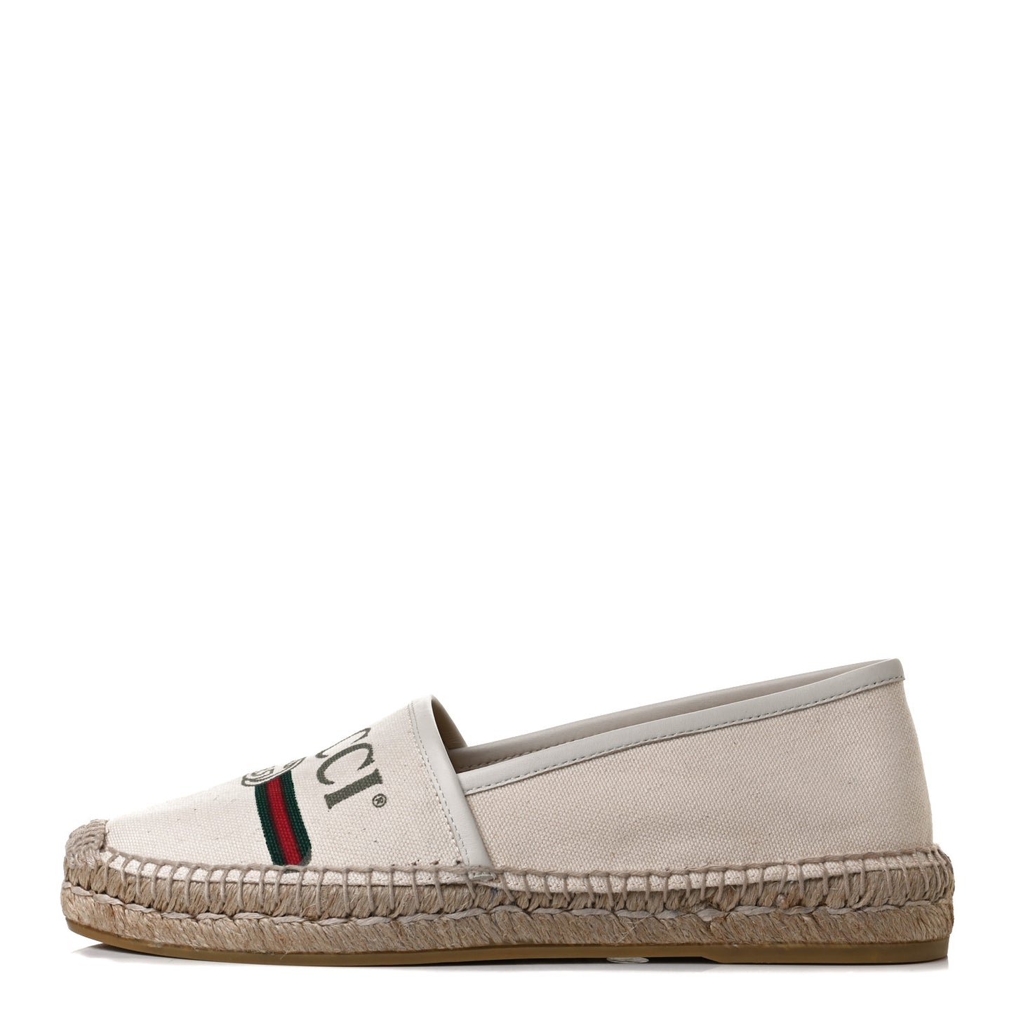 Canvas Logo Espadrilles 37.5 Greggio White
