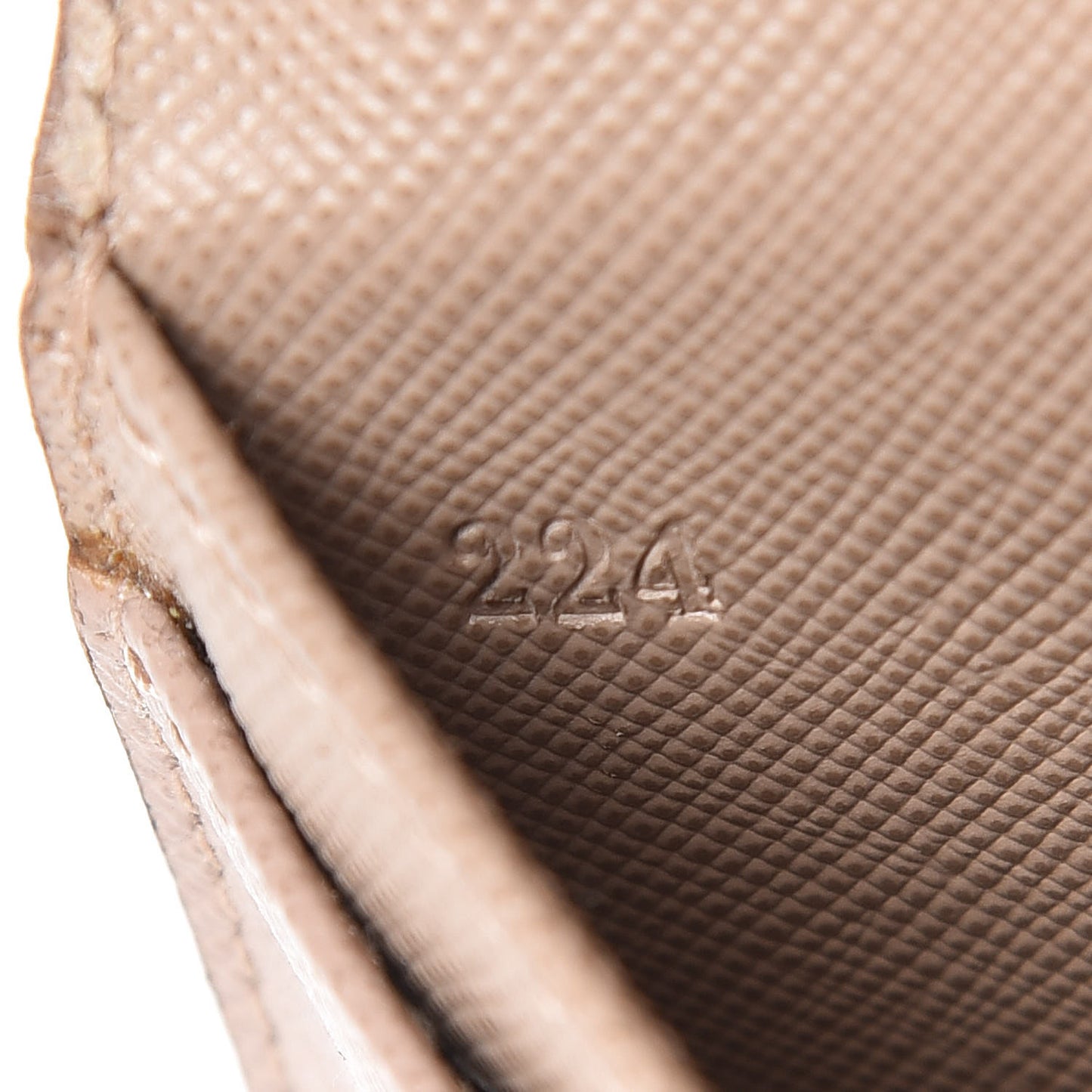Saffiano Metal Flap Card Holder Cammeo