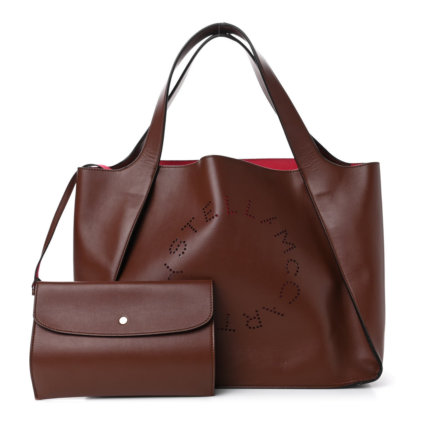 Eco Alter Nappa East West Perforated Tote Brown