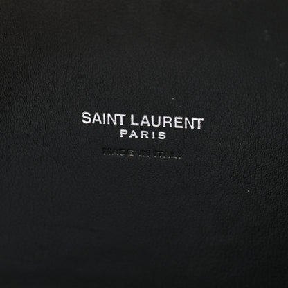 Saint Laurent Calfskin Crocodile Embossed Baby Sac De Jour Black 5 of 10