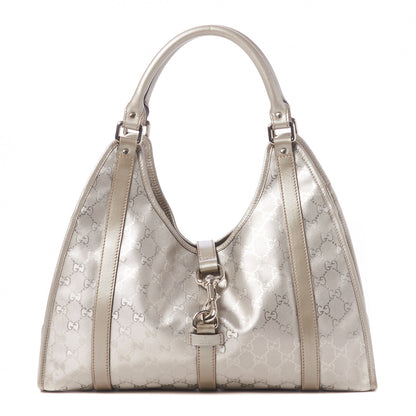 Gucci Imprime Monogram Medium Joy Shoulder Bag Silver 1 of 10