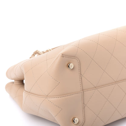 Chanel Calfskin Large Serial Shopper Tote Beige 7 of 11