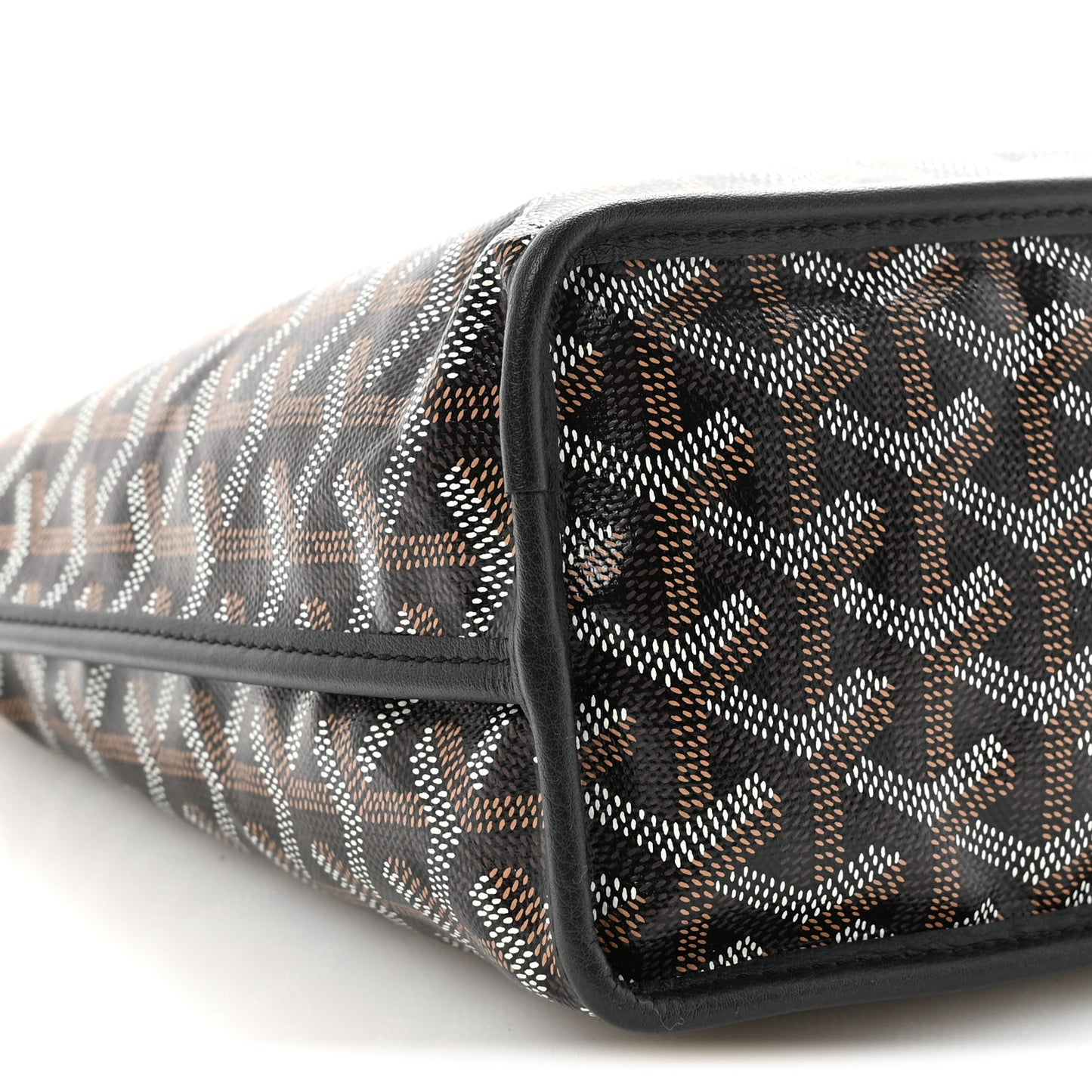 Goyardine Coeur Reversible Mini Anjou Black