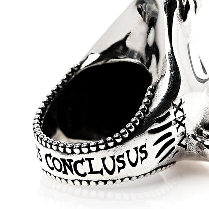 Gucci Sterling Silver Resin Anger Forest Bull's Head Ring 50 5.25 5 of 7