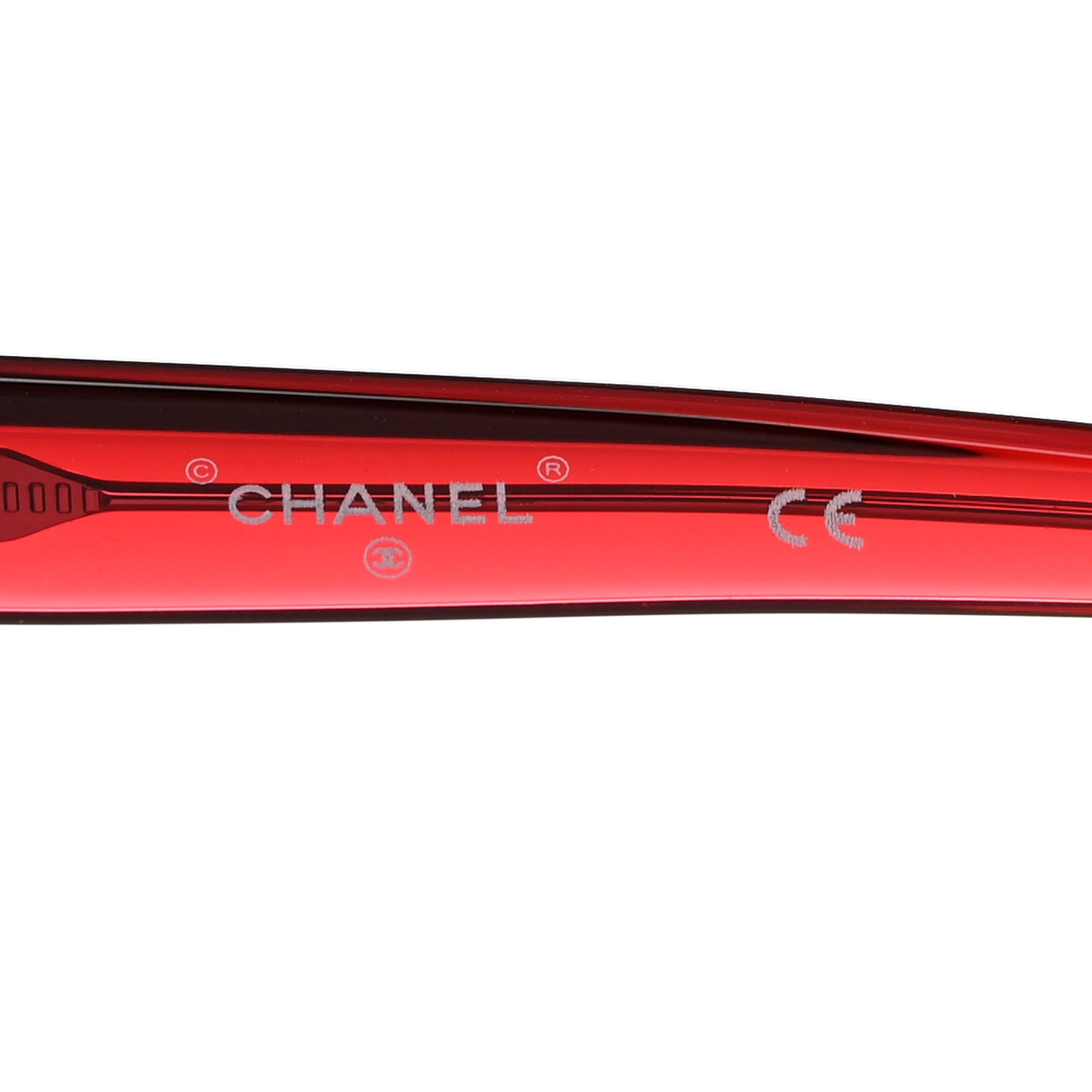 Acetate Transparent CC Sunglasses 71191 Red