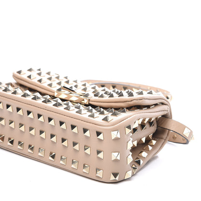 Valentino Garavani Vitello Mini Rockstud All Over Flap Saddle Crossbody Bag Rose Cannelle 6 of 11