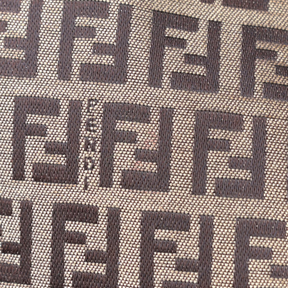 Fendi Zucchino Cuoio Chef Shopping Tote Mogano Panna Fango 14 of 17