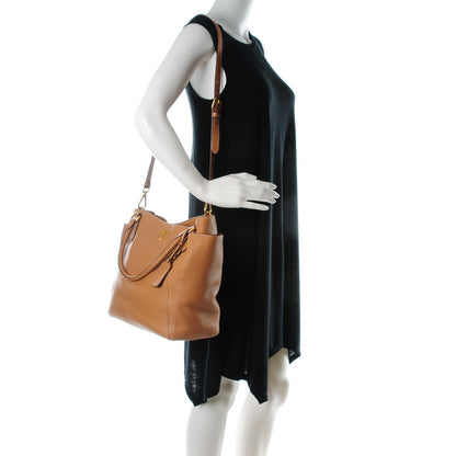 Prada Vitello Daino Side Pocket Tote Naturale 2 of 8