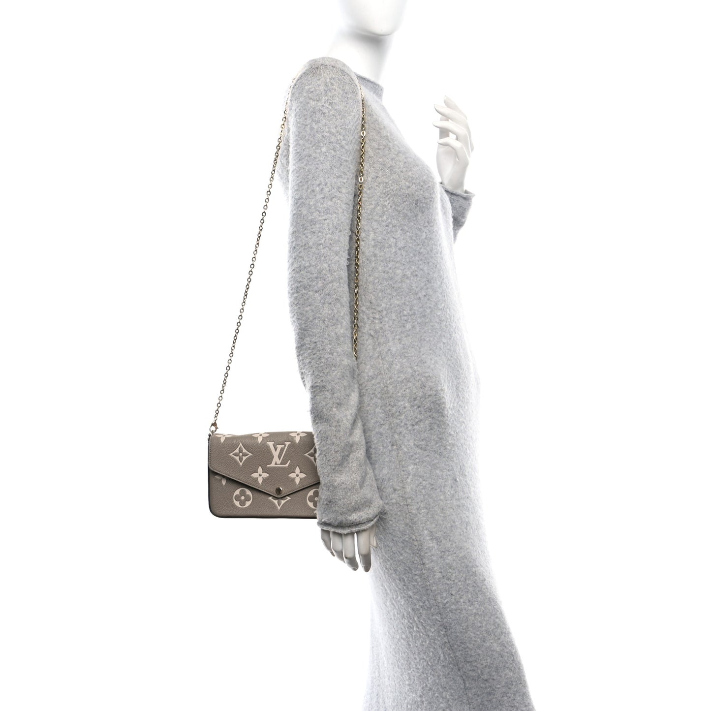 Empreinte Monogram Giant Felicie Pochette Tourterelle Creme