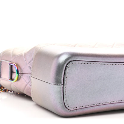 Chanel Iridescent Lambskin Calfskin Quilted Medium Gabrielle Hobo Light Purple 9 of 10